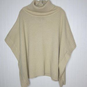 ILLA ILLA  Turtleneck Poncho Style Sweater Size M